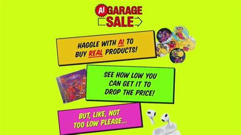 Haggle with AI chatbot for PS5, Olivia Rodrigo tickets at AI Garage Sale